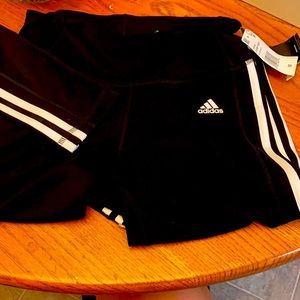 NWT Adidas 3 stripe tight